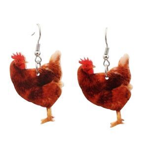 Rooster Earrings